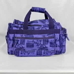 Cadbury Dairy Milk Purple Duffel Bag 20x10x11in Logo Promo Shoulder Strap